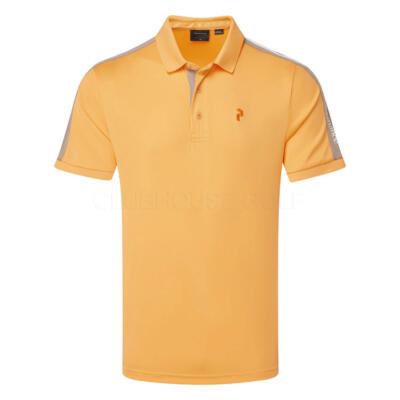 Peak Performance Player Golf Polo Shirt Blazing Orange/Avid Beige G79490190