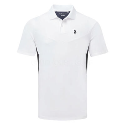 Peak Performance Swift Golf Polo Shirt White/Black/Blue Shadow G80723010