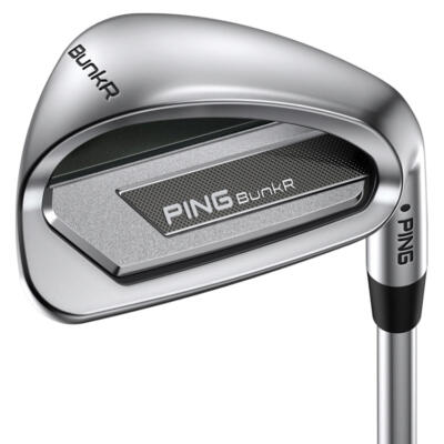 Ping BunkR Satin Chrome Golf Wedge Steel Shaft Left Handed