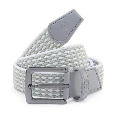 Ping Stretch Webbing Golf Belt Pearl Grey/White P03746-PGW