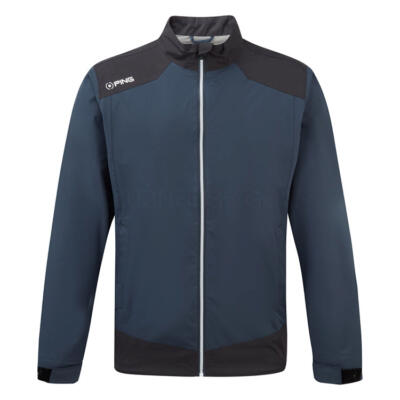 Ping AquaDrive Waterproof Golf Jacket Oxford Blue/Black P03757-OBL