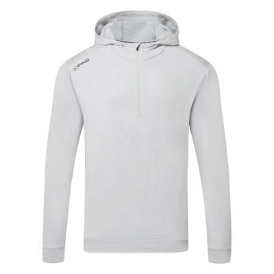 Ping Haldon 1/2 Zip Golf Hoodie Pearl Grey P03781-PG45