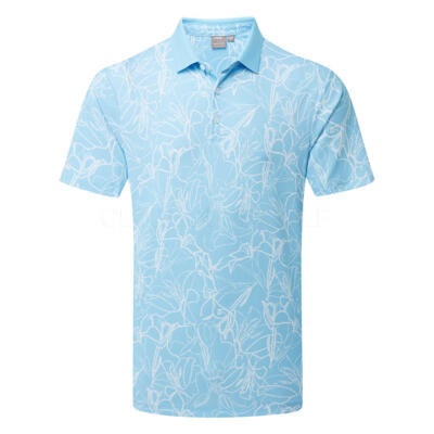 Ping Orlando Golf Polo Shirt Baltic Sea/White P03785-BSW