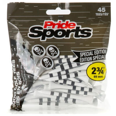Pride Sports Skull & Crossbones 2 3/4" Golf Tees White (45 Pack)