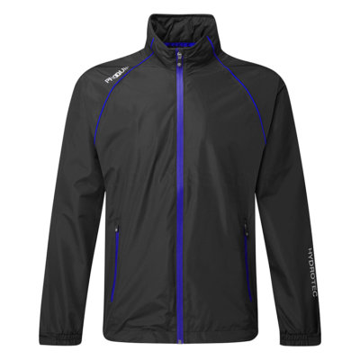 ProQuip HydroTec Waterproof Golf Jacket Black/Blue - Clubhouse Golf