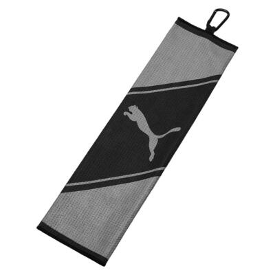 Puma Tri-Fold Golf Towel Black/Grey 054338-01