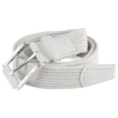 Puma Braided Weave Golf Belt Platino Grey 054957-06