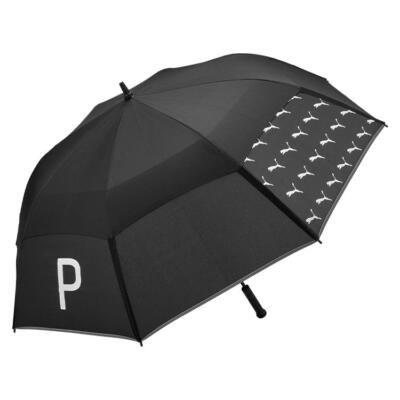Puma Golf Double Canopy Golf Umbrella Black/White 054339-01