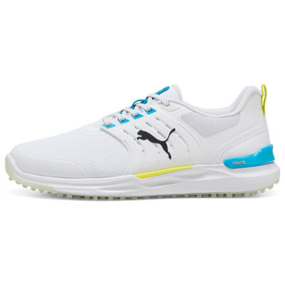 Puma Ignite Elevate 2 Tour SL Golf Shoes Puma White/Apple Spritz/Speed Blue 310243-11