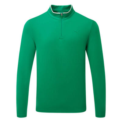 Puma 30904 1/4 Zip Golf Sweater Luso Green 638387-01