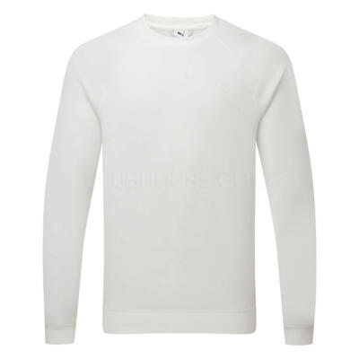 Puma Cloudspun Fleece Crew Golf Sweater Warm White 635473-03