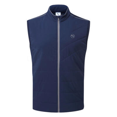 Puma Cloudspun Fleece Hybrid Golf Wind Vest Deep Navy 632287-02