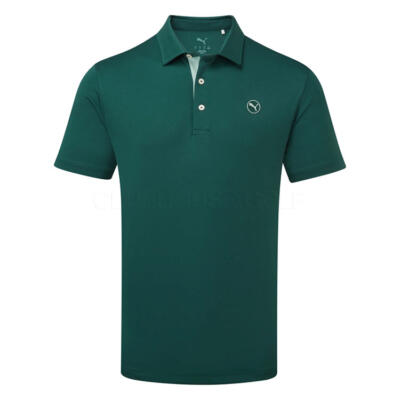Puma Pure 2.0 Golf Polo Shirt Green Terrain 629949-14