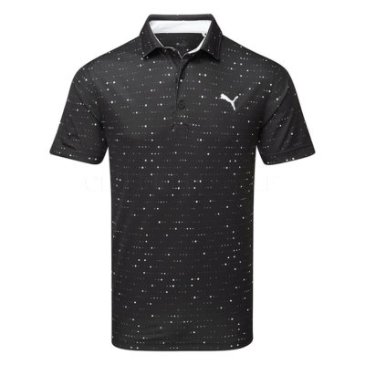 Puma Keys Golf Polo Shirt Puma Black/White Glow 631595-02