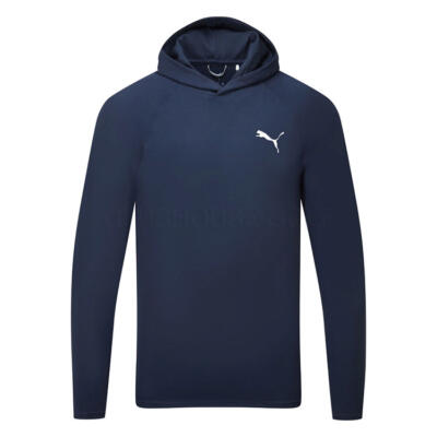 Puma Cloudspun Tech Tour Logo Golf Hoodie Deep Navy 630890-02