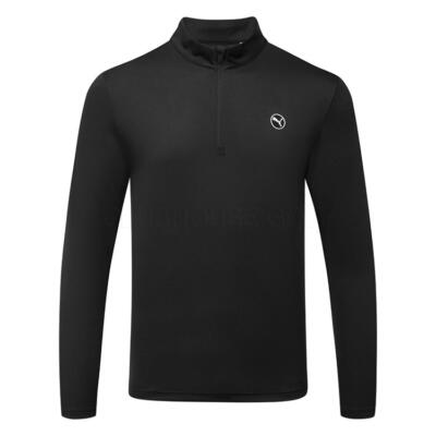 Puma Pure 2.0 Texture 1/4 Zip Golf Sweater Puma Black 629318-03