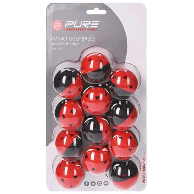 Pure 2 Improve Golf Impact Training Balls (12 Pack)