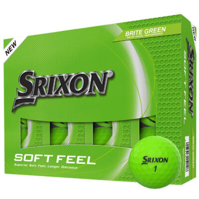 Srixon Soft Feel Brite Golf Balls Matte Green