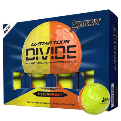 Srixon Q Star Tour Divide Golf Balls Yellow/Orange