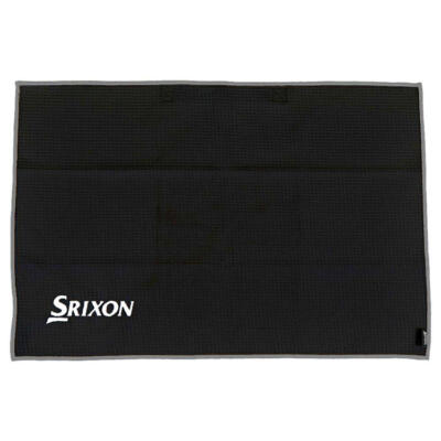 Srixon Tri-Fold Microfibre Golf Towel Black 12132740