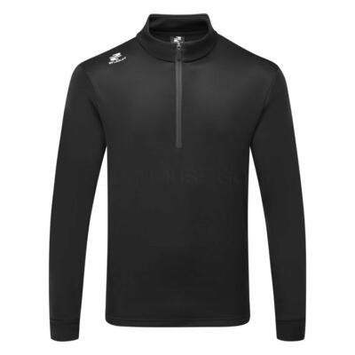 Stuburt Magpie 1/4 Zip Golf Sweater Black/Cherry Red SBTS1434