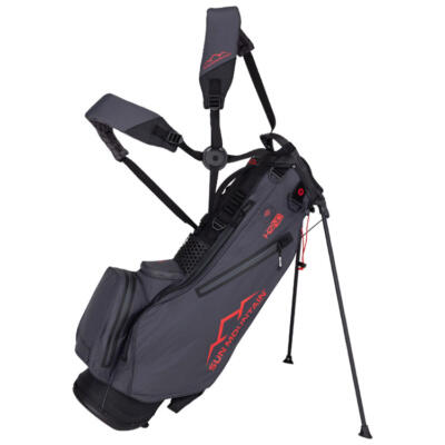 Sun Mountain H2NO Lite Speed Golf Stand Bag Black/Steel/Red 25H2NOLS-BSR