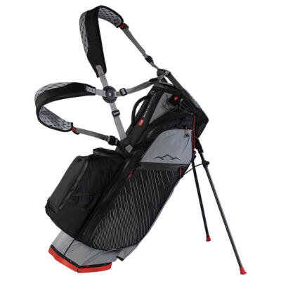 Sun Mountain H2NO Eclipse E-4.5 Golf Stand Bag Nickel/Black/Red 26E45H2NO-NBR