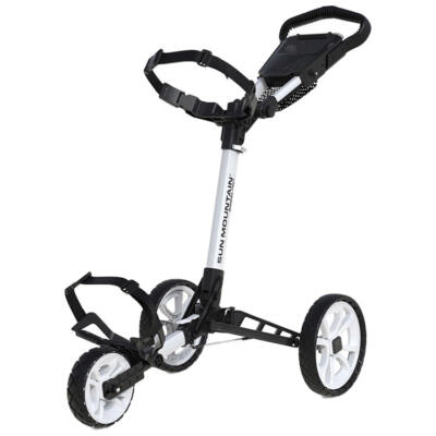 Sun Mountain Ridgeline 3 Wheel Golf Trolley White