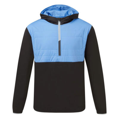 Sunderland Everest Hybrid Hooded Golf Wind Jacket Black/Ocean/Silver