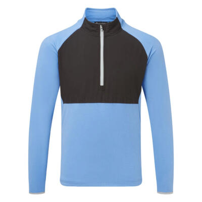 Sunderland Sahara Mid Layer Golf Top Ocean/Black/Silver SUNMC97-SAH