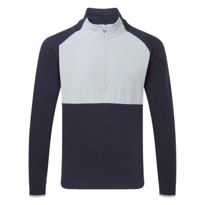 Sunderland Sahara Mid Layer Golf Top Navy/Silver SUNMC97-SAH
