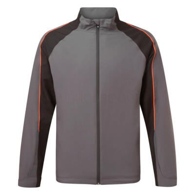 Sunderland Typhoon Waterproof Golf Jacket Charcoal/Black/Inferno