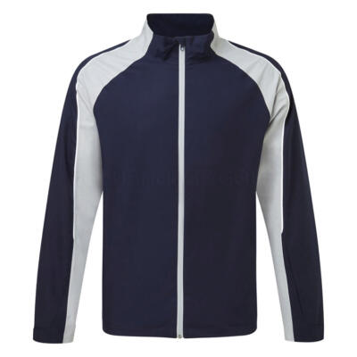 Sunderland Typhoon Waterproof Golf Jacket Navy/Silver/White