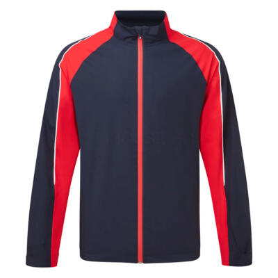 Sunderland Typhoon Waterproof Golf Jacket Navy/Red/White