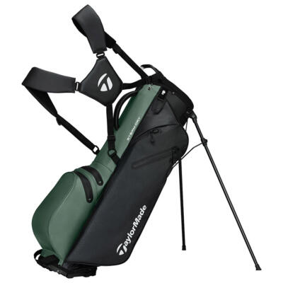 TaylorMade Storm Dry Waterproof Golf Stand Bag Black/Dark Sage M2396101