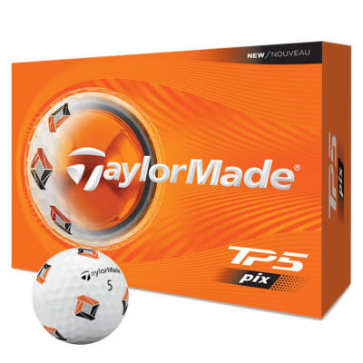 TaylorMade TP5 Pix Golf Balls White