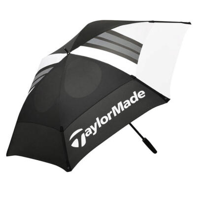 TaylorMade Tour Double Canopy 68 Inch Golf Umbrella Black/White/Red N3845701
