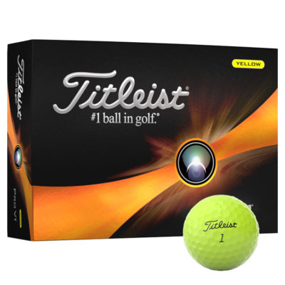 Titleist 2024 Pro V1 Golf Balls Yellow
