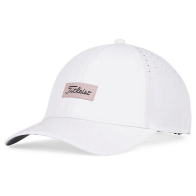 Titleist Ladies Charleston Breezer Golf Cap White/Soft Pink/Charcoal TH24AWCHBZE-150