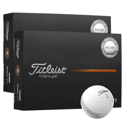 Titleist Pro V1 Enhanced Alignment Golf Balls (Double Dozen) White