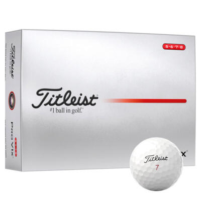Titleist Pro V1x High Number Golf Balls White