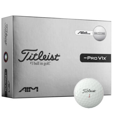 Titleist Pro V1x Left Dash Enhanced Alignment Golf Balls White