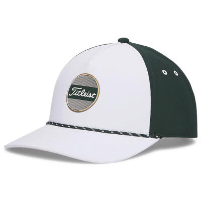 Titleist Tee Time Boardwalk Rope Golf Cap White/Pine/Gold TH26ABRT-137