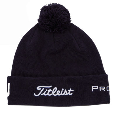 Titleist Tour Pom Pom Golf Beanie Navy/White TH22WTPE-41