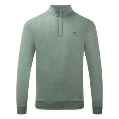 TravisMathew Cloud 2.0 1/4 Zip Golf Sweater Heather Balsam 1MS309-3HBA