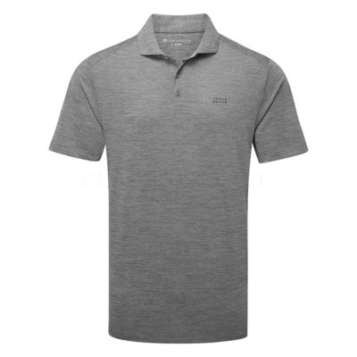 TravisMathew The Heater Pro Golf Polo Shirt Heather Grey 1MAA533-9HGR