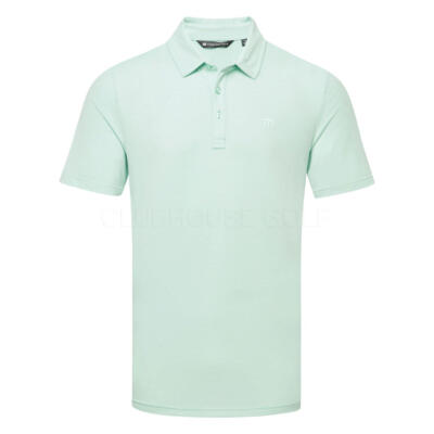 TravisMathew The Heater Golf Polo Shirt Eggshell Blue 1MW395-C0443