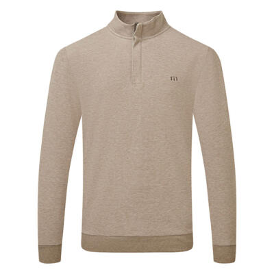 TravisMathew Cloud 2.0 1/4 Zip Golf Sweater Portabella 1MS309-2PRT