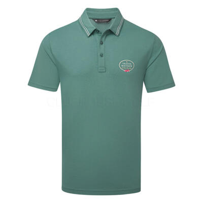 TravisMathew Patron Parade Golf Polo Shirt Silver Pine A41070-3SVP