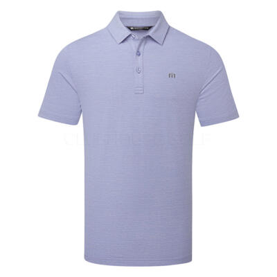 TravisMathew The Heater Golf Polo Shirt Heather Violet Storm 1MW395-3ARO
